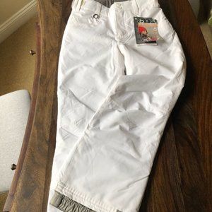 Roxy Quiksilver 5K White Ski Pants